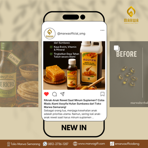 Anak-Anak Rewel Saat Minum Suplemen? Coba Madu Alami Assyifa Hutan Sumbawa dari Toko Marwa Semarang!